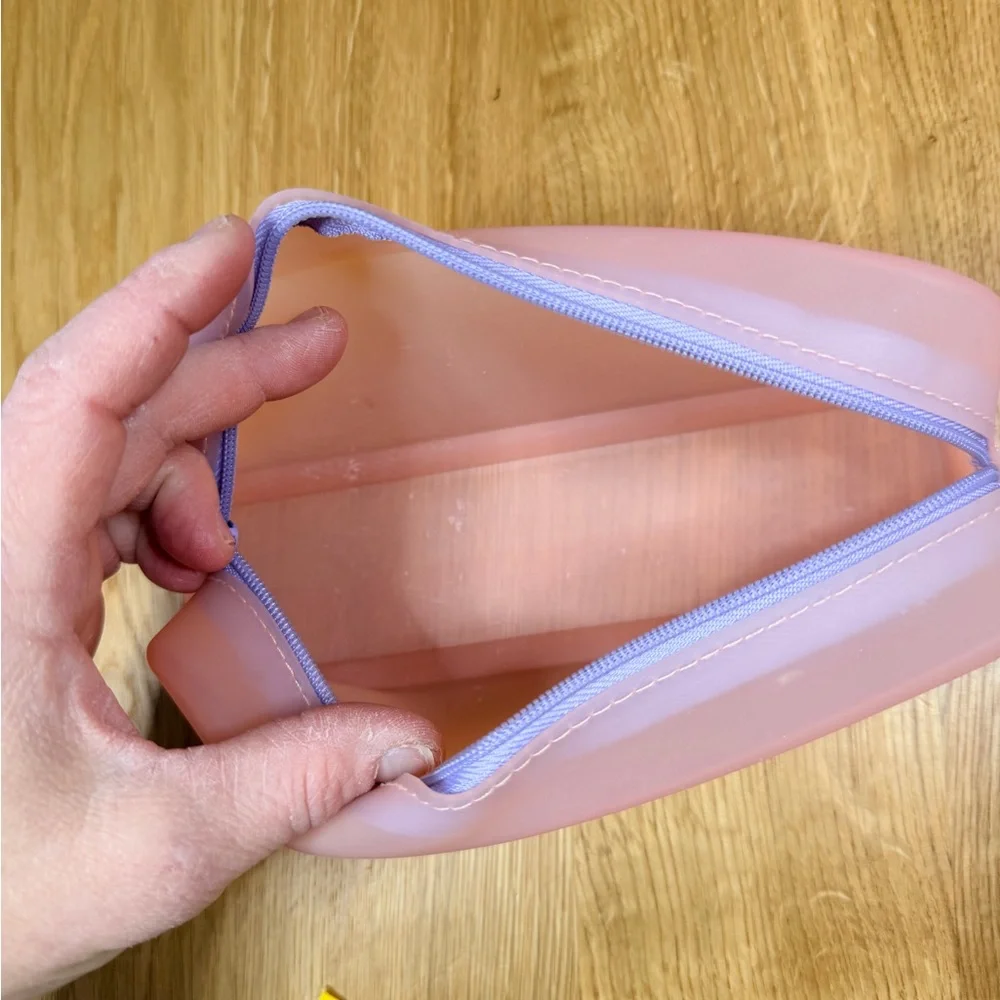 Pink Silicone Pencil Case
